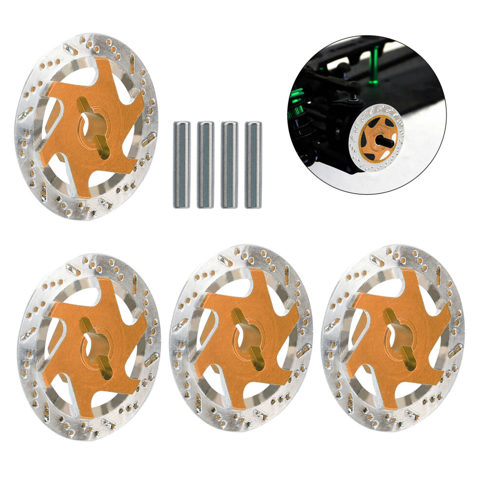 4Pcs Aluminum Alloy Rc Car Brake Discs 31Mm For 1/10 Scale Vehicles 5081359297032