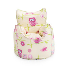 (Owls) Ready Steady Bed Kids Bean Bag Armchair Toddler Beanbag Chair Playroom Pouffes