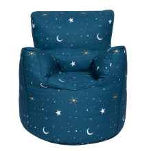 (Moonlight) Ready Steady Bed Kids Bean Bag Armchair Toddler Beanbag Chair Playroom Pouffes