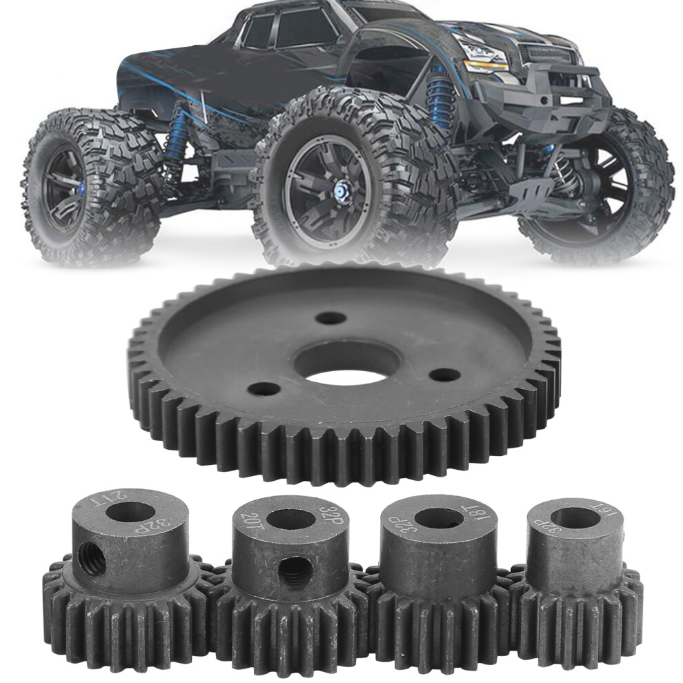 54T Rc Spur Gear 16T-21T Pinion Set For Slash 2Wd Black 4111359296931