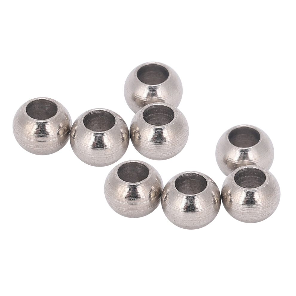 8Pcs Metal Rc Shock Damper Ball Head For 1/10 Cars, 5.84.4Mm Silver 7641359298224