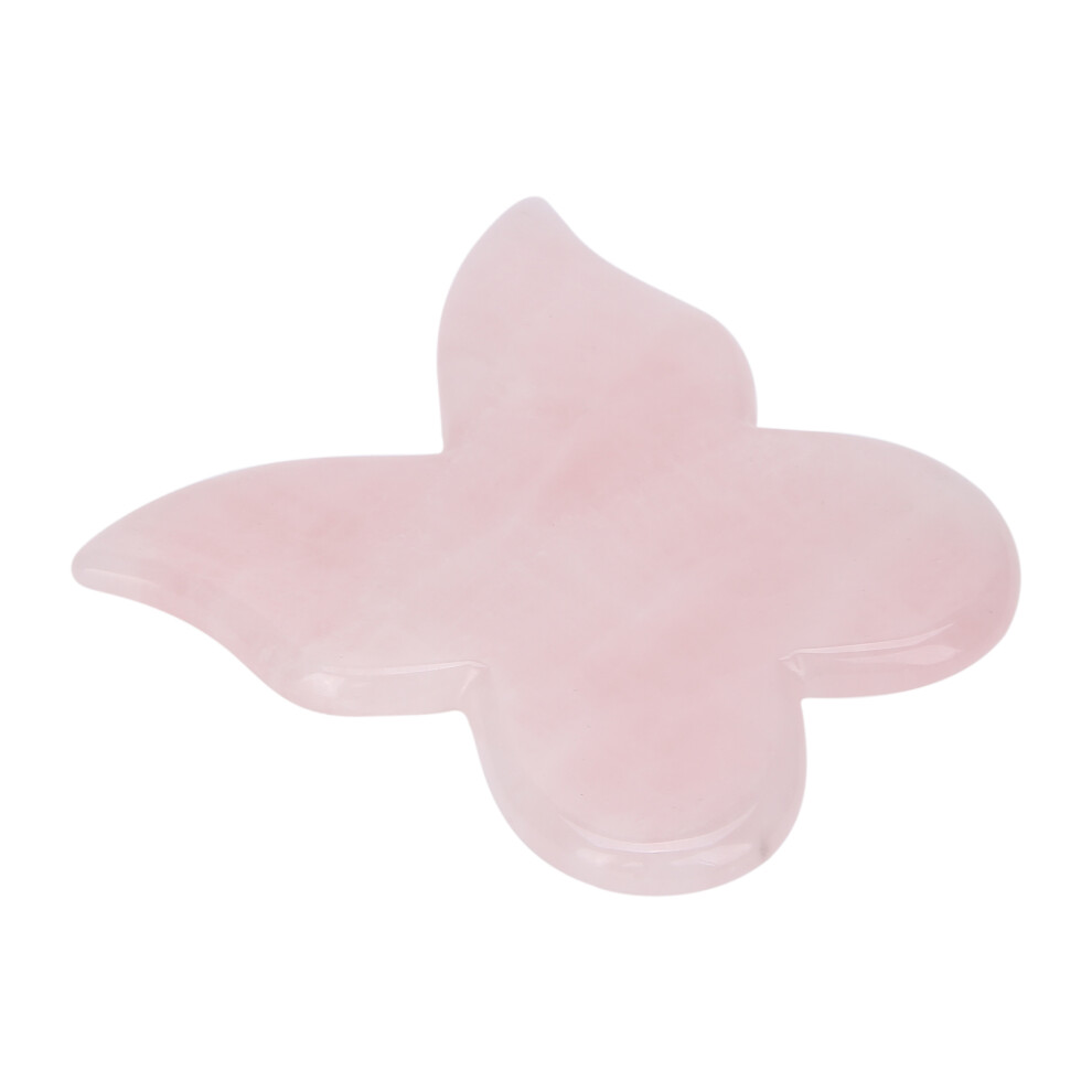 Pink Jadestone Scraping Board Butterfly Shape Gua Sha 72 X 82Mm