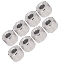 8Pcs 1/10 RC Steel Round Column 7x5mm Silver for 1/10 RC Car