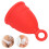 Red Small Soft Silicone Menstrual Cup - Safe Reusable & Ergonomic 16