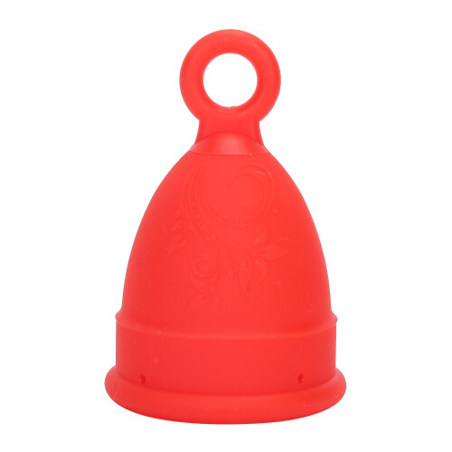 Red Small Soft Silicone Menstrual Cup - Safe Reusable & Ergonomic 1