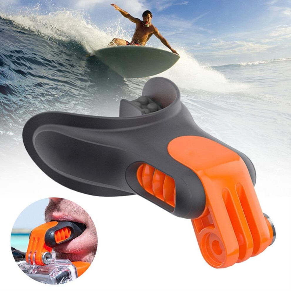 Surf Dive Photography Mouthpiece For Hero 9/8/7/6/5/4, Orange/Black 9491359300933