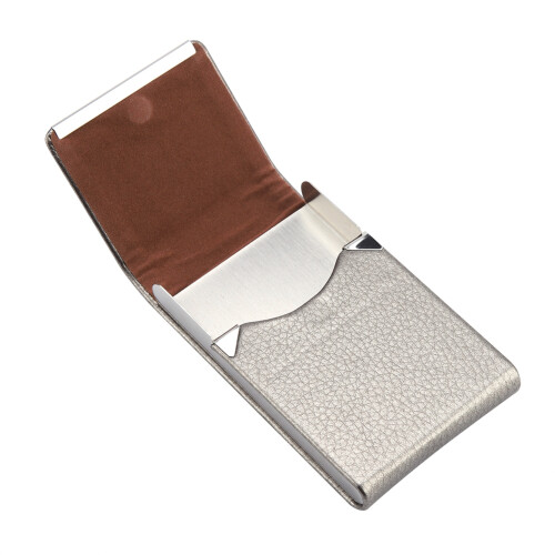 Graues PU-Leder Tabakdose & Feuerzeughalter – Elegant & langlebig 2