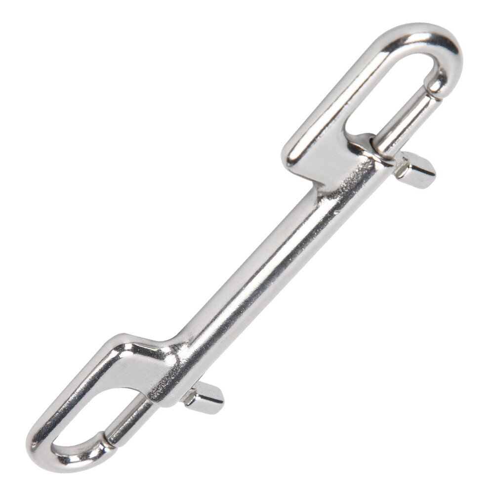 Stainless Steel Diving Double Ended Snap Clip - 60G, Silver 9381359302986