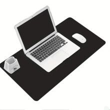 (Black, one size fits all) Solid Color Durable Mouse Pad, Universal Non-slip Mouse Pad, Durable PU Leather Mouse Pad, Suitable for Office & Learning