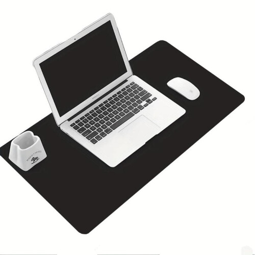 (Black, one size fits all) Solid Color Durable Mouse Pad, Universal Non-slip Mouse Pad, Durable PU Leather Mouse Pad, Suitable for Office & Learning