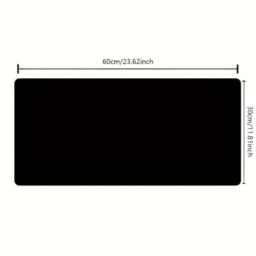 (Black, one size fits all) Solid Color Durable Mouse Pad, Universal Non-slip Mouse Pad, Durable PU Leather Mouse Pad, Suitable for Office & Learning 2