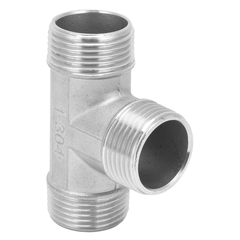 G1in Male Thread Stainless Steel Tee Adapter Pipe Fitting For Aussie Plumbing 7901359306115