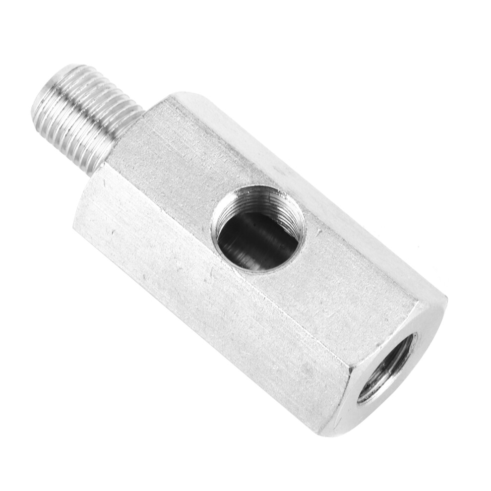 Durable 1/8In Npt To M10x1.0 Oil Pressure Tee Adapter For Gauges 5021359306358
