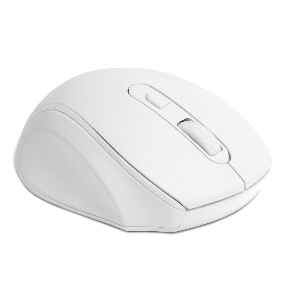 Wireless Optical Mouse 2.4Ghz, Ergonomic, 1600Dpi White 9431359306696
