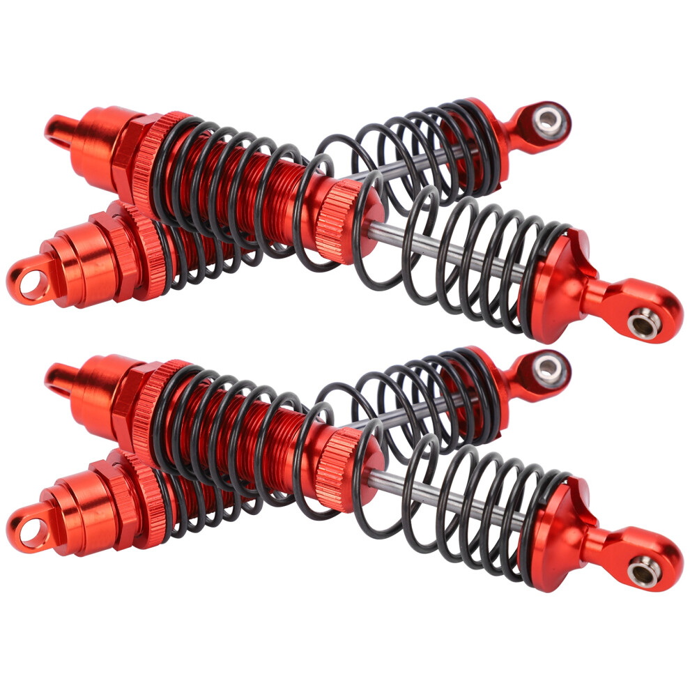 Heavy Duty Metal Shock Absorbers 4Pcs For 1/10 Slash / Traxxas Rc Cars Red 9401359305951
