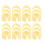 8Pcs ABS Finger Picks for Stringed Instruments Beige, L 16mm & M 14mm 16