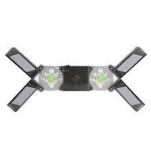 Doppel-Lüfter LED-Laptop-Kühlerfahrzeug mit integriertierten Lautsprechern, Schwarz, DR-2009A