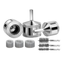 3 Size Drill Mounted Copper Tube Cleaner Set Efficient Rust