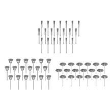 Industrial Use Rotating Wheel Wire Brush Set 60PCS Metal