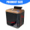 Big Opening Wall Mounted Trash Bin With Sliding Cover For 3