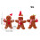 Gingerbreads Man Christmas Tree-Gingerbread man with 4
