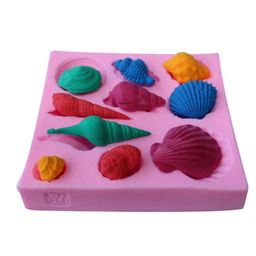 Easy Cleaning Conch Shell Silicone Mold Baking Cake-Pink 1
