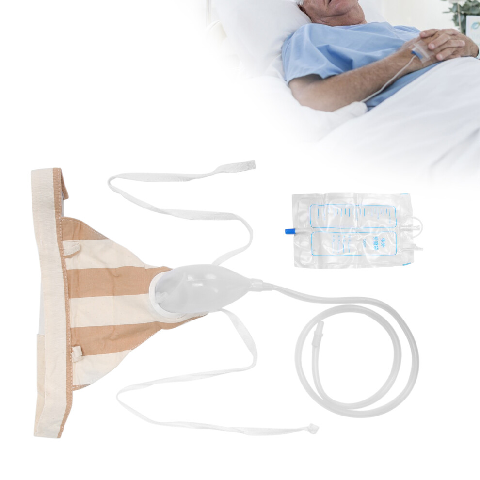 JNDGW01 Silicone Urine Collector Men 1000ml, Wearable Drainage Bag