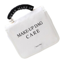 Elegant Water Resistant Cosmetic Bag Women's Travel-White