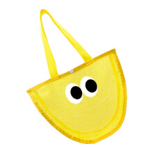 Mesh Storage Bag for Outdoor Activity Kids Swimsuits-Yellow