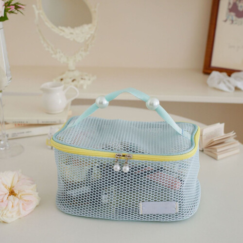 Multifunctional Makeup Storage Bag Zippered Compartments-Purple 2