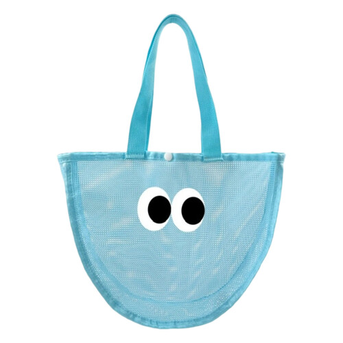 Polyester Mesh Toy Storage Bag Beach Travel Organizers-Blue