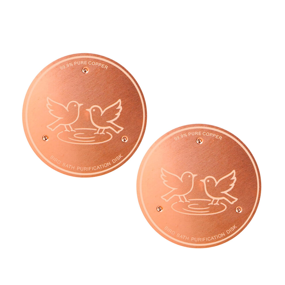 Bird Bath Copper Disk 3 Prong Stabilized Design-Pack 2 pieces-image-OPC-PMTNTKR-NEW