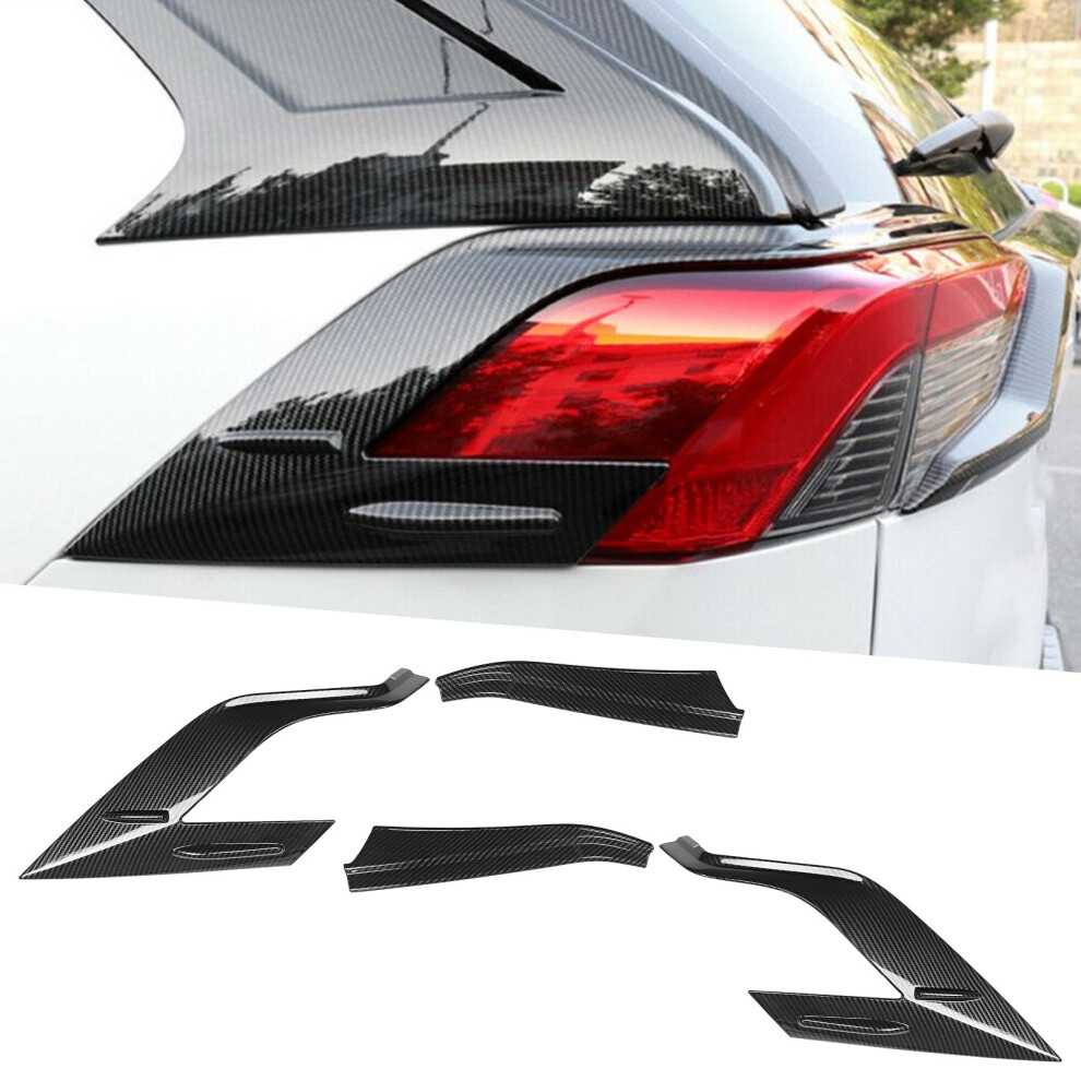 Carbon Fiber Style Tail Cover Trims For Rav4 Easy Install Light 7901359311300