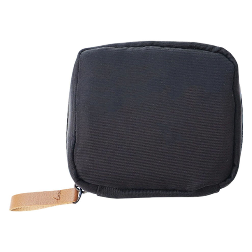 Black Portable Feminine Hygiene Pouches Convenient Sanitary