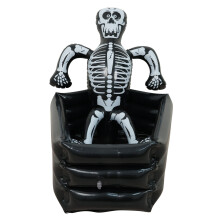 Halloween Themed Ice Buckets And Storage-Black Skeleton Ice T
