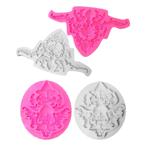 Decorative Baking Molds With Antique Flower-Style A 1