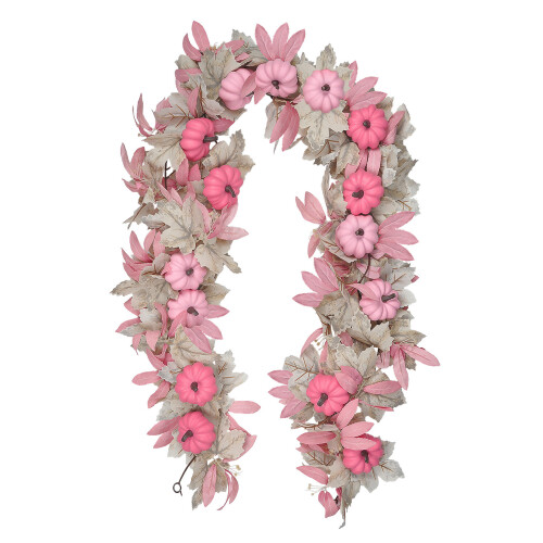 Fall Home Decoration Pink Pumpkin Fireplaces Accent with