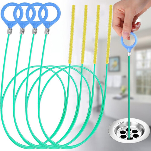 5pcs Extra Long Pipe Cleaner Tool Drain Clog Remover Drain 2