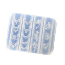 Moule en Silicone pour Nail Art, accessoires, en forme de chaîne