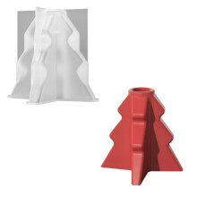 Forme d'arbre 3D moulée en élastomère, bricolage, pour bougies,