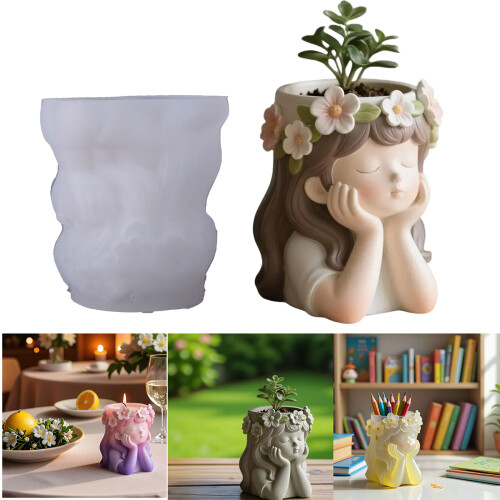 Récipient à fleurs en élastomère recyclable moulé avec plan de 1