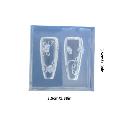 Moule en Silicone pour Nail Art, conception de gaufrage 3D 2