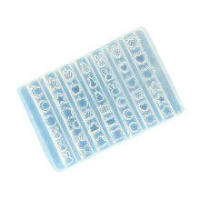 Clear Unguis Art Seal Set With Detachable Cartoon Embossing