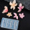 3 Pack Professional Nails Art Molds Flower Shape Small 4