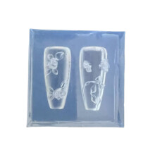 Flexible Silicone Nail Mold 3D Flower Bowknot Embossing For