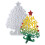 Multifuntional Christmas Tree Shape Silicone Moulds for 5