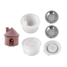 Artistic Resin Candle Holder Silicone Mold For Home Decoration