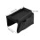 Couch Armrest Storage Pack for Remote & Drinks Black Fabric with Cup Holder 9