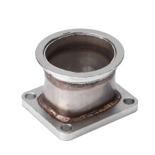 Hochleistungsfähiger 3" (76 mm) Edelstahl V-Band-Adapter für T4-Turbolader