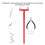 Archery Bow String Nocking Points Brass Buckle Clip Pliers T-Shape Ruler Set 5